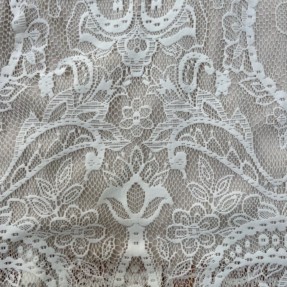The Vintage Shop Dress Womens Medium White Lace Romantic Coquette Fairy Feminine - Picture 5 of 11